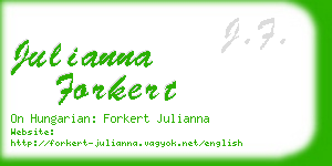 julianna forkert business card